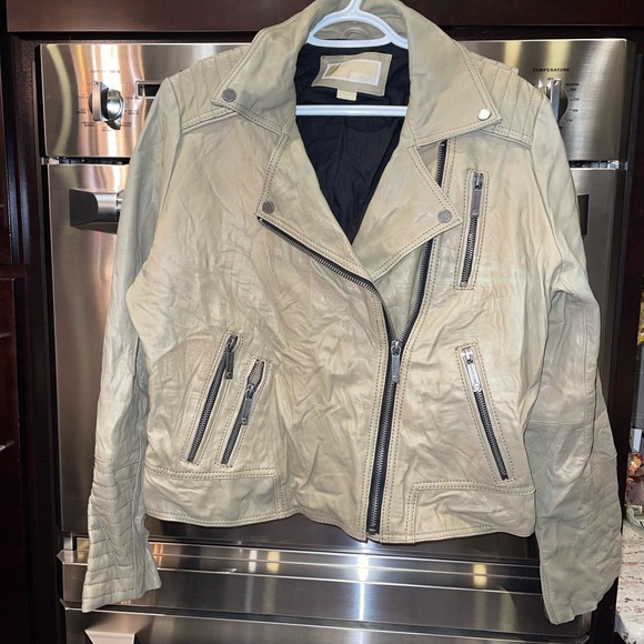Michael Kors real leather moto jacket - Picture 3 of 11